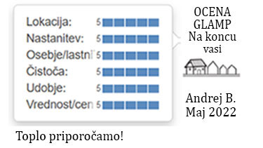 ocene gostov glamp nastanitve