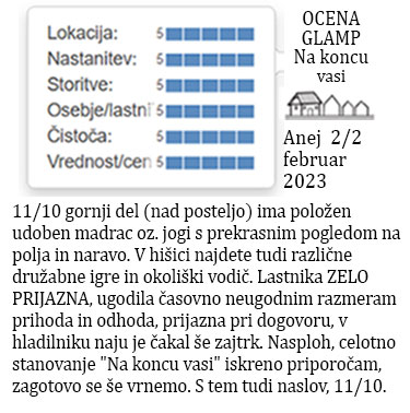 ocene gostov glamp nastanitve