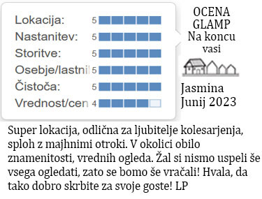 ocene gostov glamp nastanitve