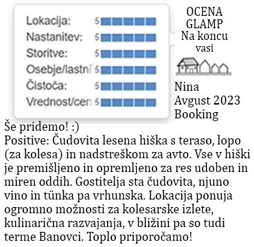 ocene gostov glamp nastanitve